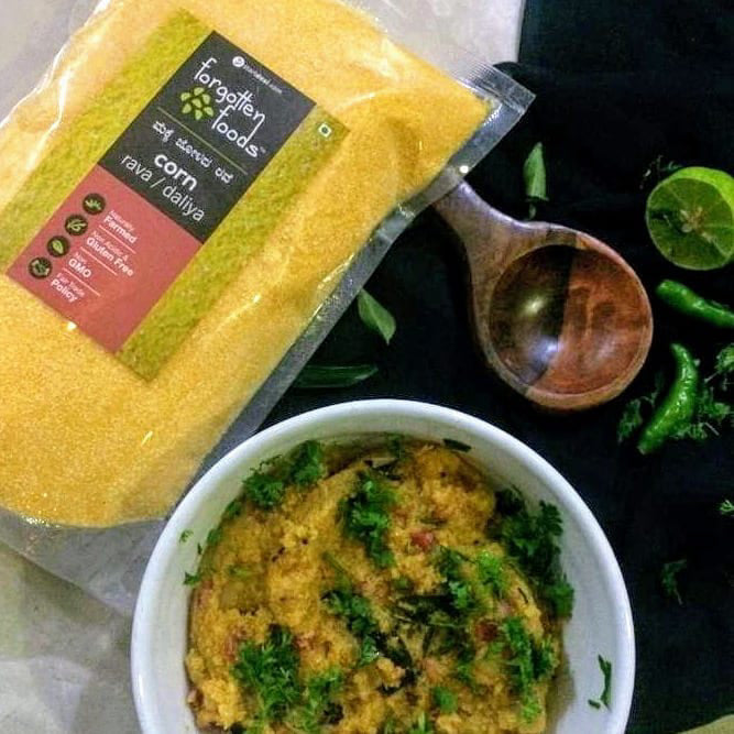 Forgotten Foods - Corn Rava Upma – Vennakula